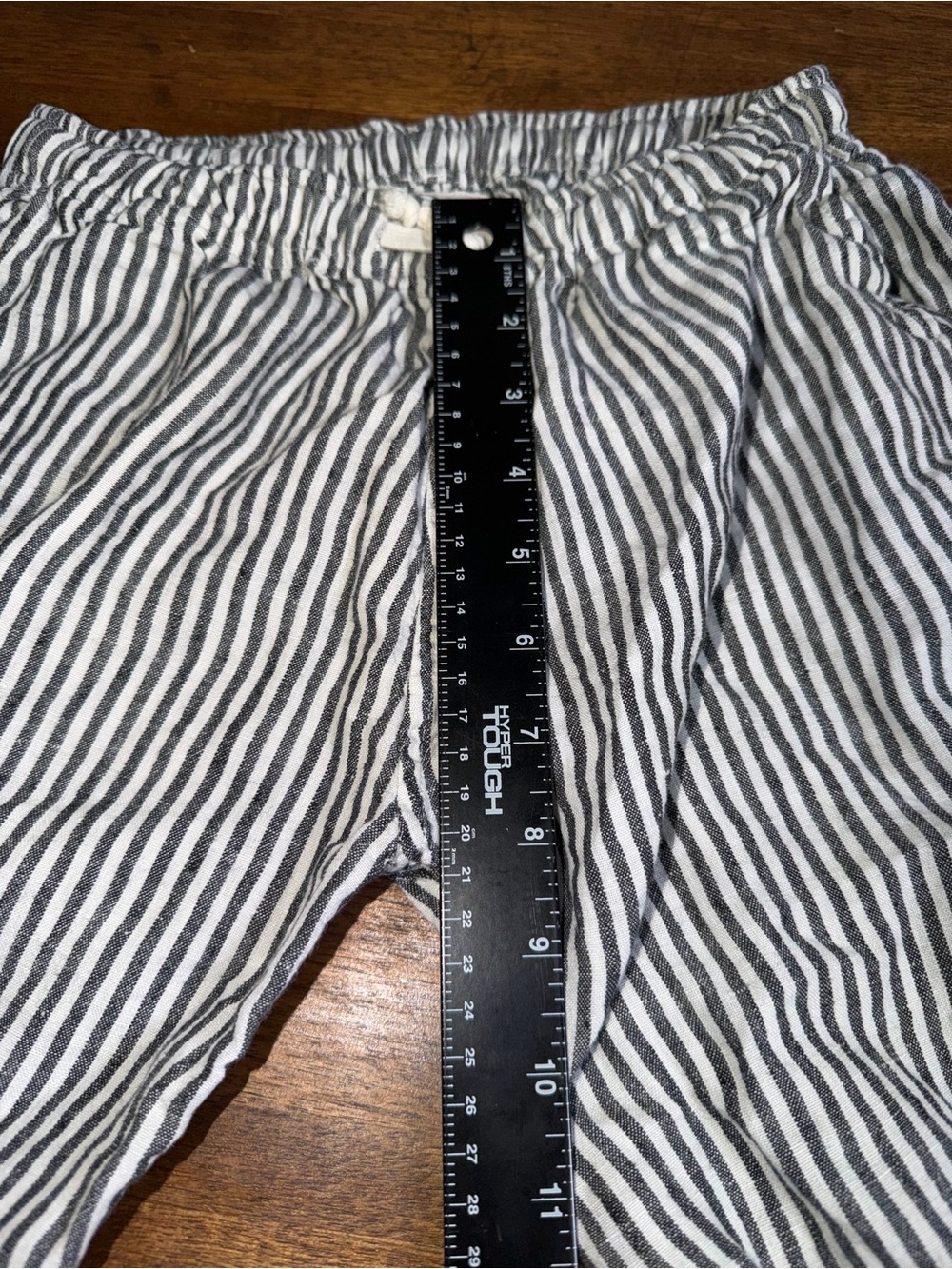 Alex Crane 100% Linen Striped Shorts - Picture 5 of 6